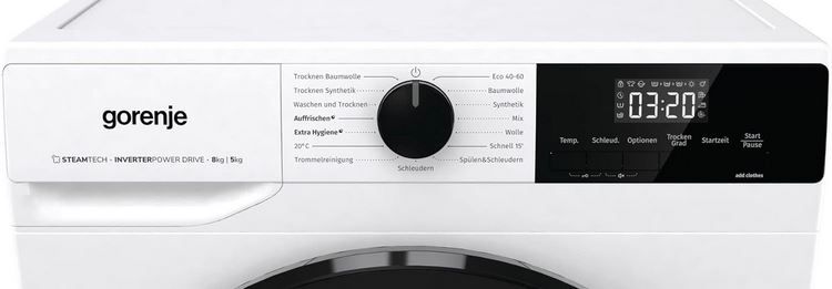 Gorenje WDAM 854 AP Waschtrockner mit Dampffunktion, 8kg für 419€ (statt 480€)