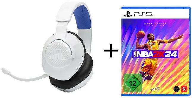 JBL Quantum 360P WL Headset + NBA 2K24 (PS5) für 89,99€ (statt 114€)