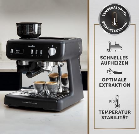 Breville VCF152X Barista Max+ Siebträgermaschine für 356,65€ (statt 457€)