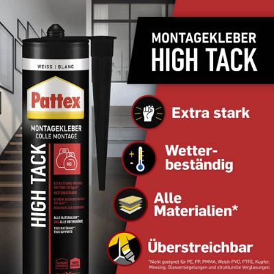 Pattex Montage High Tack Montagekleber, 511g Kartusche für 10,99€ (statt 16€)