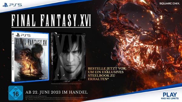 Final Fantasy XVI   Steelbook Edition (PlayStation 5) für 33,99€ (statt 46€)