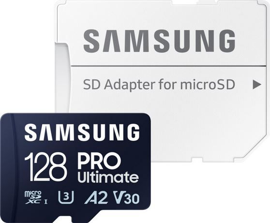 Samsung PRO Ultimate microSD Karte + SD Adapter, 128 GB für 11,99€ (statt 17€)