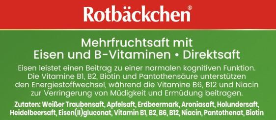 6x Rotbäckchen Lernstark Mehrfruchtsaft, 700ml ab 15€ (statt 19€)