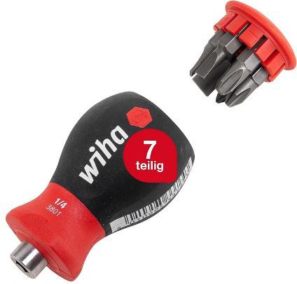 Wiha Stubby Schraubendreher mit Bit Magazin, 7 tlg. für 9,81€ (statt 15€)