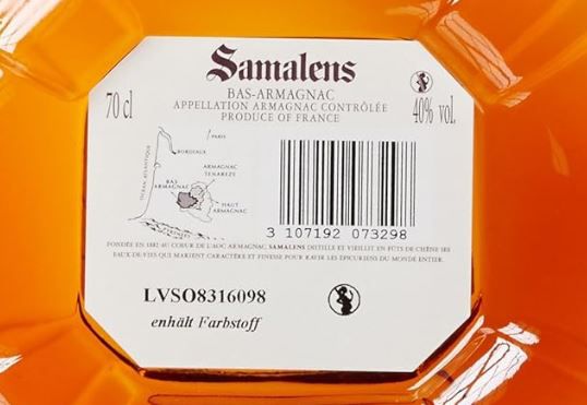 Samalens V.S.O.P. Armagnac in Geschenkpackung, 8 Jahre, 700ml für 34,99€ (statt 41€)