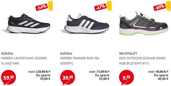 PickSport: 20% Extra Rabatt auf alle Schuhe   z.B. KAPPA Sneaker für 21€ (statt 34€)