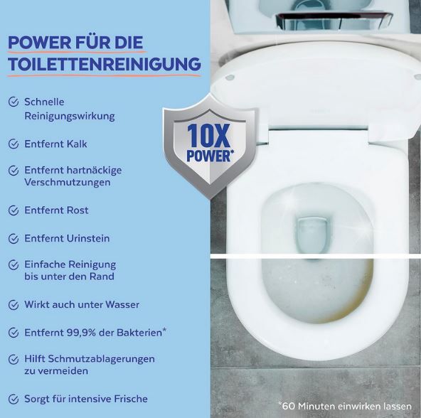 4er Pack Sagrotan WC Reiniger Ozeanfrische, 750ml für 8€ (statt 11€)