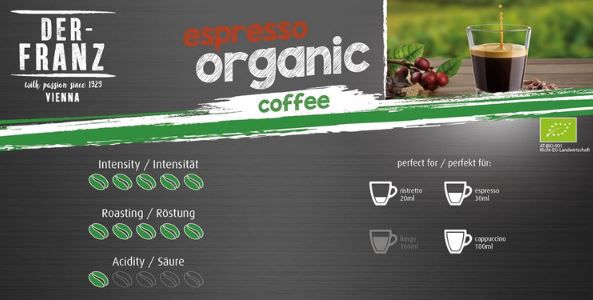 1Kg Der Franz BIO Espresso Kaffeebohnen ab 11,39€ (statt 19€)