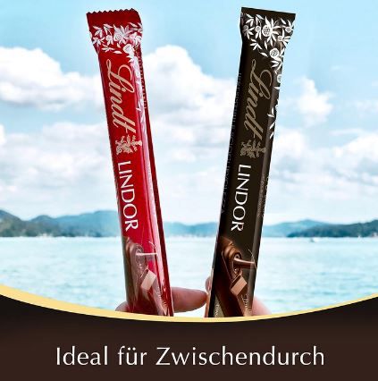 24er Pack Lindt Lindor Bitter Schokoladen Sticks, 24 x 37g ab 20,98€ (statt 28€)