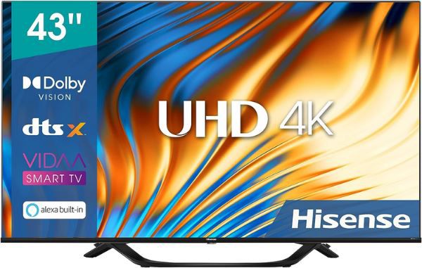 Hisense 43A67H 43 Zoll 4K UHD Smart TV mit HDR & Dolby Vision für 269€ (statt 318€)