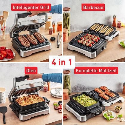 TEFAL GC774D OptiGrill Kontaktgrill inkl. Backschale + Fleischmesser für 179€ (statt 219€)