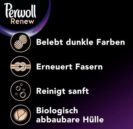 80er Pack Perwoll Renew Caps Schwarz & Faser Waschmittel für 8,86€ (statt 20€)