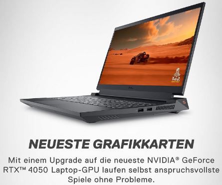 Dell G15 5530 15,6 Gaming Laptop mit i5 13450HX, RTX 4050 für 899€ (statt 1.099€)