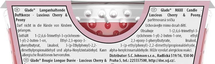 4er Pack Glade (Brise) Duftkerze im Glas, Cherry & Peony ab 18,26€ (statt 24€)