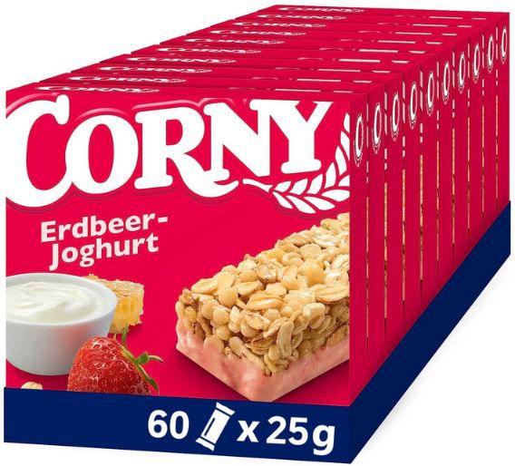 60 x Corny Classic Erdbeer Joghurt Müsliriegel ab 13,65€ (statt 17€)