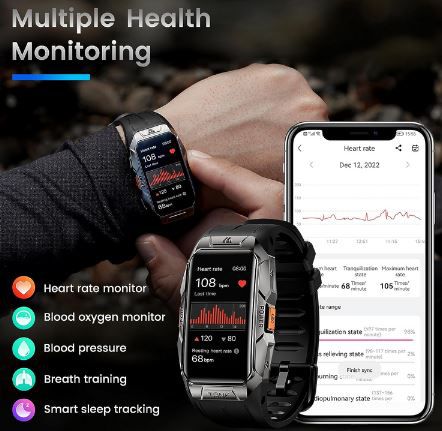 KOSPET X1 AMOLED Smartwatch mit Fitness Tracker für 49,99€ (statt 100€)