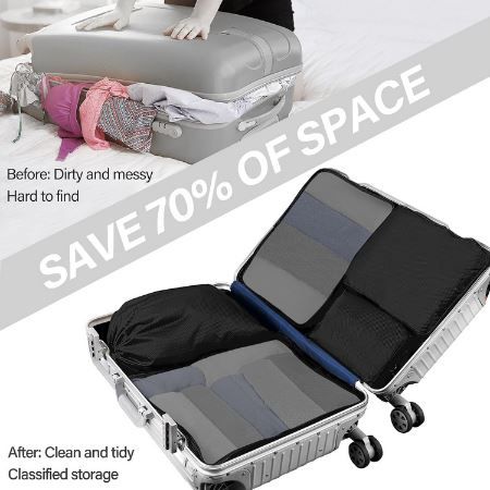 Dyzena Koffer Organizer Set, 8 teilig inkl. Bauchtasche für 9,99€ (statt 20€)