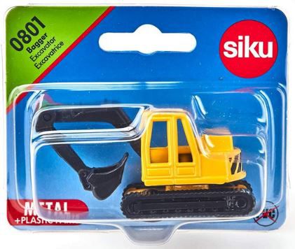 siku 0801 Mini Bagger aus Metall & Kunststoff für 2,71€ (statt 4€)