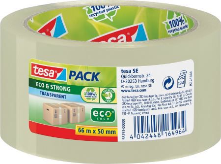 tesapack Eco & Strong Umweltschonendes Paketband, 66m x 50mm für 4,57€ (statt 7€)