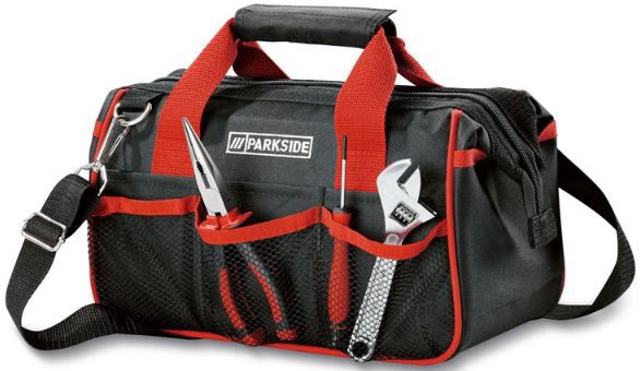 Parkside Werkzeugtasche befüllt, 23 teilig für 25,74€ (statt 30€)