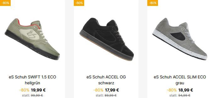 Geomix:  80% es Sneaker Sale + VSK Frei   z.B. Accel OG Sneaker für 18€ (statt 72€)