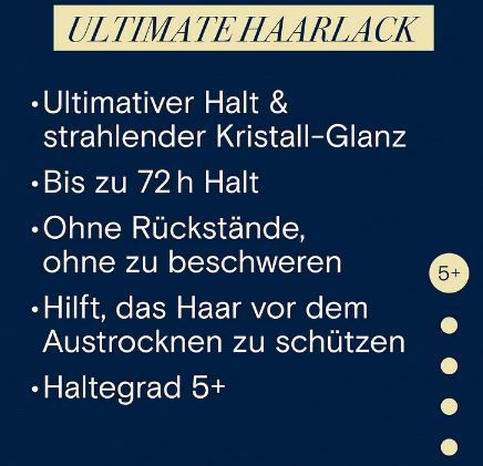 Taft Ultimate Halt & Kristall Glanz Haarlack, Haltegrad 5+ ab 1,78€ (statt 3€)