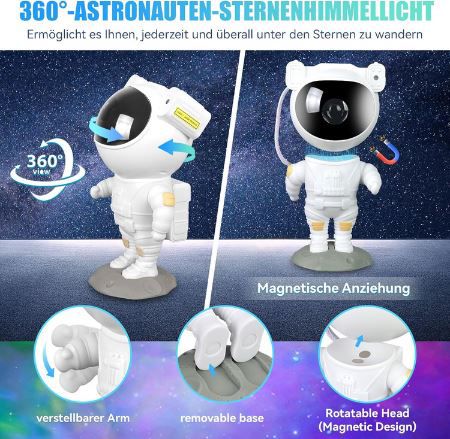 Wurkkos LED Astronaut Sternenhimmel Projektor für 19,49€ (statt 39€)