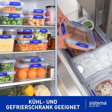 3er Pack Sistema CH257 Klip It Lebensmittelbehälter, 2 Liter für 11,85€ (statt 16€)