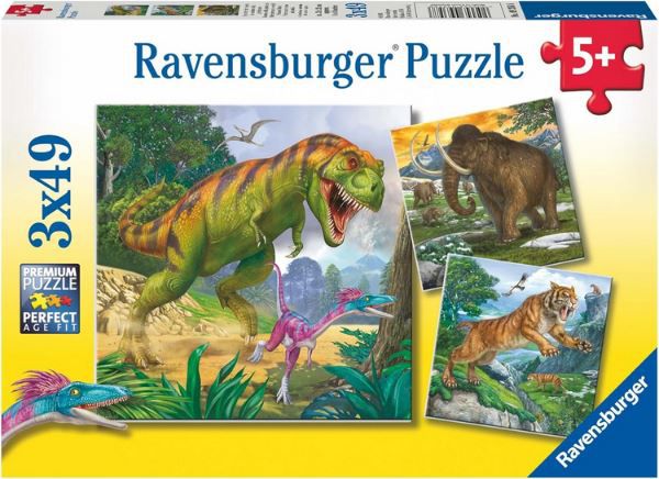 Ravensburger Kinderpuzzle Herrscher der Urzeit mit 3x49 Teilen für 8,79€ (statt 13€)