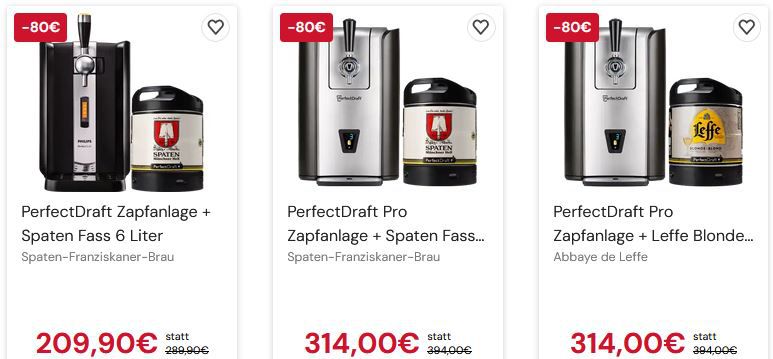 PerfecDraft Black Sale mit bis zu 80€ Rabatt auf Zapfanlagen + Bier