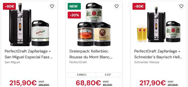 PerfecDraft Black Sale mit bis zu 80€ Rabatt auf Zapfanlagen + Bier