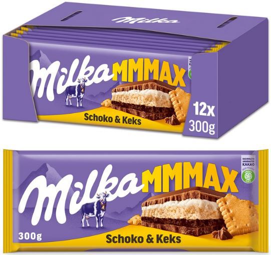 12x Milka Schoko und Keks (je 300g) ab 23,52€ (statt 39€)