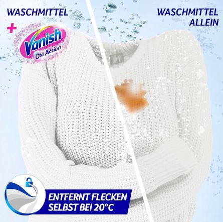 1,65 Kg Vanish Oxi Action Powerweiss Pulver ab 9,51€ (statt 15€)