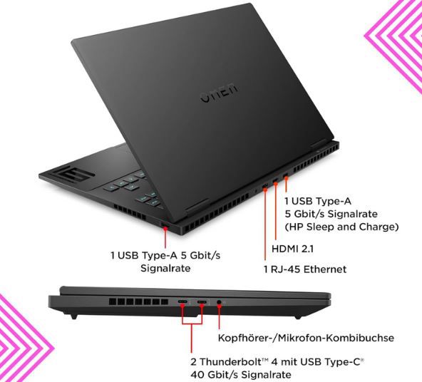 HP Omen 16,1 QHD Gaming Laptop, Ryzen 7 7840HS, RTX 4070 für 1.799€ (statt 1.999€)