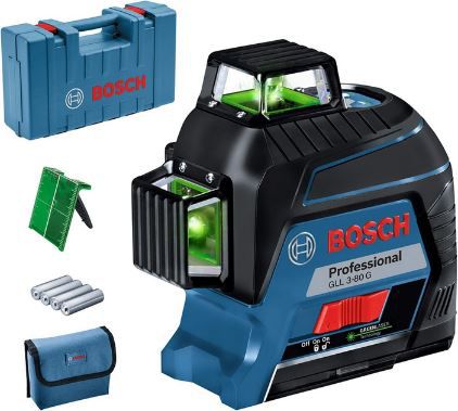 Bosch Professional GLL 3 80 G Linienlaser mit Koffer für 369,99€ (statt 417€)