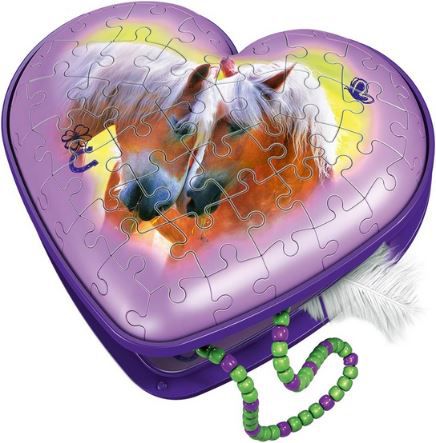 💝 Ravensburger Herzschatulle Pferde 3D Puzzle für 6,99€ (statt 12€)