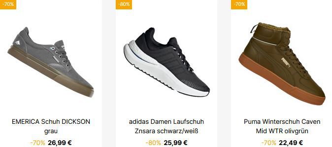 Geomix: Mega Schuh Sale mit mind. 70% Rabatt   Versandkostenfrei ab 40€!