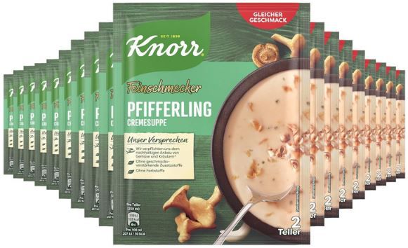 18er Pack Knorr Feinschmecker Pfifferling Cremesuppe für 22,79€ (statt 27€)