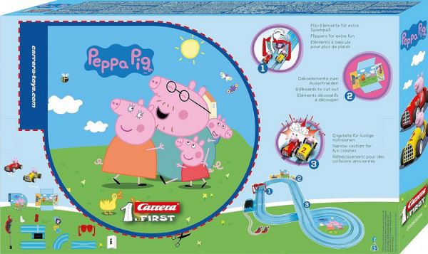 Carrera First Peppa Pig Soapbox Race Rennstrecken Set für 17,99€ (statt 22€)