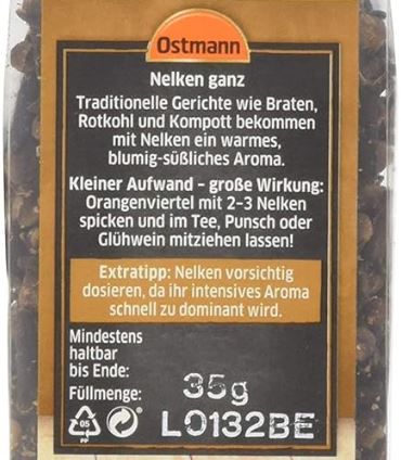 Ostmann Nelken ganz, 35g ab 1,69€ (statt 2,10€)