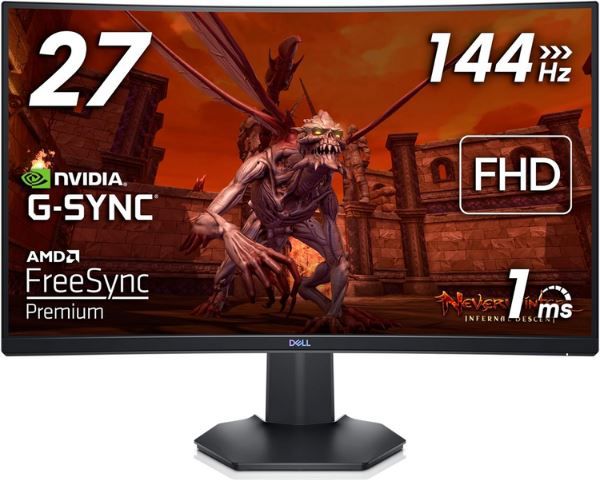 Dell S2721HGFA   27 FHD Curved Gaming Monitor, 144Hz, 1ms für 165€ (statt 188€)