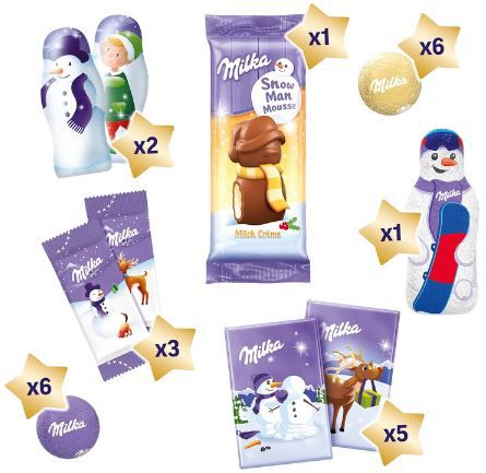 Milka Snow Mix Adventskalender 2023, 236g für 9,68€ (statt 13€)