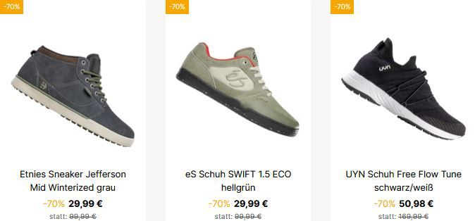 Geomix: Mega Schuh Sale mit mind. 70% Rabatt   Versandkostenfrei ab 40€!
