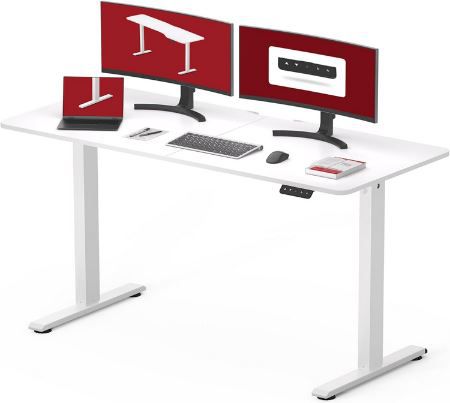 Sanodesk QS1 Höhenverstellbarer Schreibtisch, 140 x 60cm für 127,99€ (statt 140€)