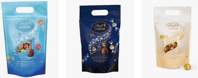 Amazon: 1Kg Lindt Lindor Beutel in versch. Sorten ab je 19,79€ (statt 26 30€)