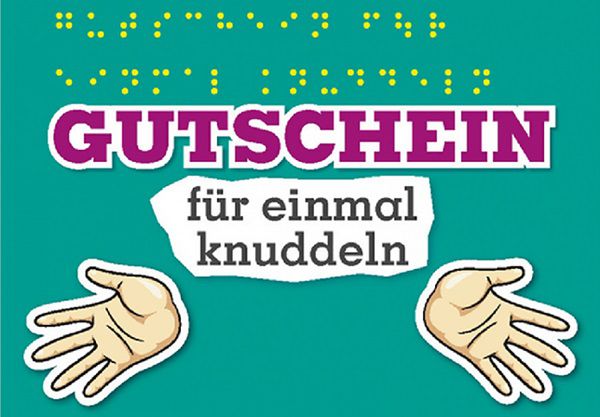 BZgA: Flirtpostkarten mit Braille Schrift gratis