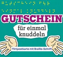 🖋️ BIÖG: Flirtpostkarten mit Braille-Schrift gratis – wieder da
