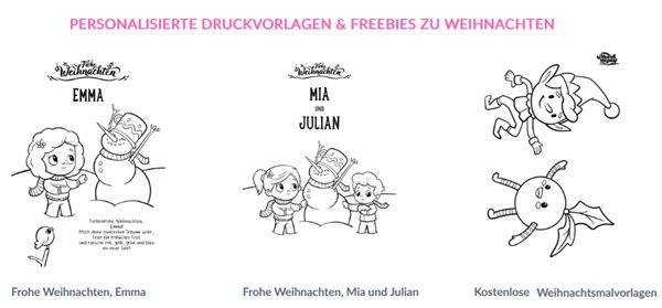 Hurra Helden: Personalisierte Druckvorlagen & Freebies zu Weihnachten gratis downloaden