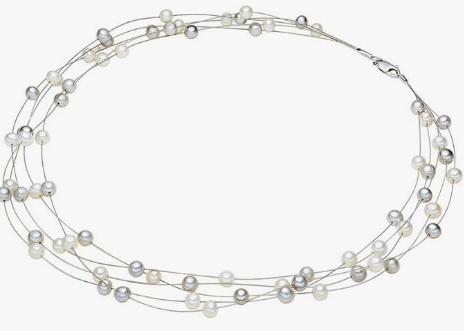 Valero Pearls Sterling Silber Kette Süß­was­ser Zucht­per­le für 34,36€ (statt 47€)