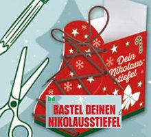 Marktkauf: Nikolausstiefel basteln und gratis befüllen lassen